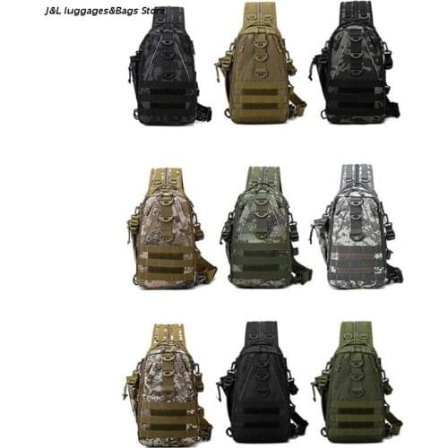 M68C Mens Sling Bag Nylon Chest Shoulder Crossbody Multifunctional Outdoor Camping Hiking Sport Purse