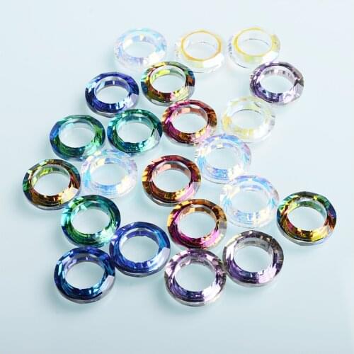 Wholesale Large Hole Bead 18mm Big Hole Crystal Glass Round Beads For Jewelry Making
