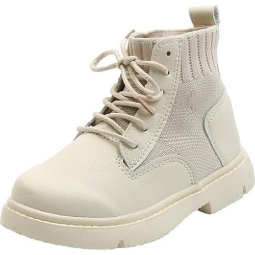 2020 Autumn and winter new boys and girls Martin Boots plus velvet Roman style fashion single boots childrens short boots