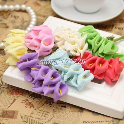 Promption artificial Flowers Foam calla lily candy box accessories Home decorative diy flowers hair accessories 144pcs/lot