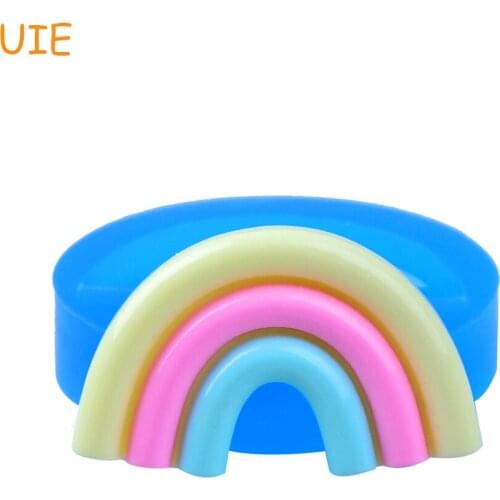 PYL681U 44.4mm Rainbow Silicone Mold - Cake Decoration, Sugarcraft, Fondant, Baking Tools, Gum Paste, Cookie Biscuit, Resin Clay