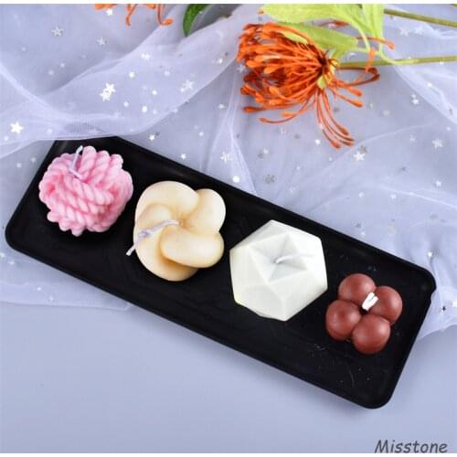 Ball Silicone Candle Mold Irregular Figure Soap Die Cylindrical Sphere Wool Handmade Decorative Ice lattice Bake Cake Chocolate