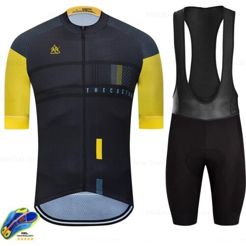 Cycling Jersey 2022 mtb Team raudax Ropa Ciclismo Hombre Summer Short Sleeve Jerseys Cycling Clothing Triathlon Bib Shorts Suit