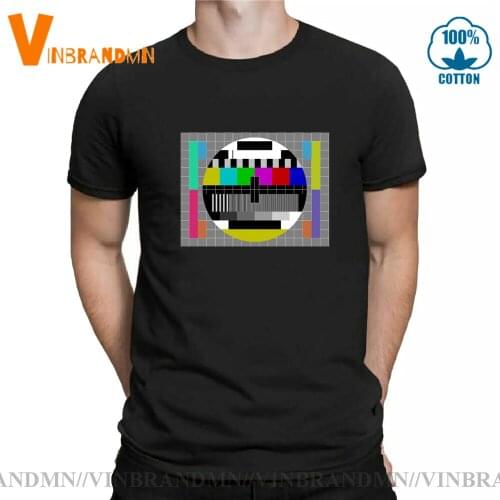 No Coffee No Fun T shirt men Funny No Program Test TV Screen gift for coffee addicts T-shirt Television No Sign Top Tee