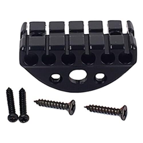 42mm Locking Nut String Lock with Mounting Screws Kit For Headless 6 String Electric Bass Guitar Repair Tool Parts Replacement