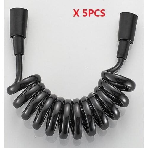 5PCS Spring Flexible Shower Hose for Water Plumbing Toilet Bidet Sprayer Gun bathroom Accessories ABS tube 1.5m 2m 3m