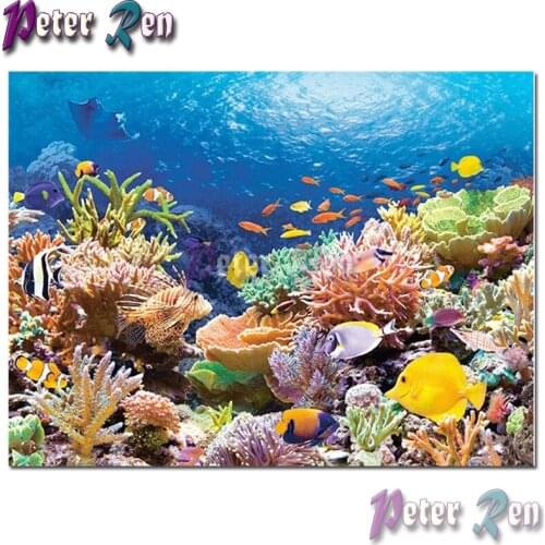 5d landscape Diamond Painting Embroidery The underwater world DIY Square round Mosaic Cross stitch Rhinestone home decoration