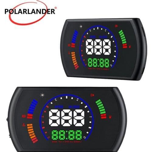 Car Driving Data Diagnosis Windscreen Projector Car HUD OBD2 5.5 inch or 5.8inch Screen Digital Speedometer Head Up Display