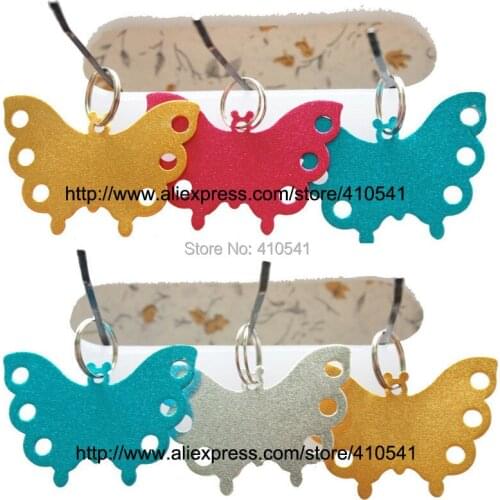 Free shipping pet tags mix colors pet pendant butterfly dog name tag aluminium alloy pet id tags