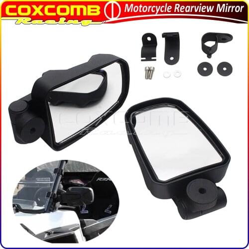 Motorcycle 1.75"/2" Side Mirror For Polairs Arctic Cat Wildcats Ranger RZR 1000 XP Yamaha Honda Kawasaki UTV Rearview Mirrors