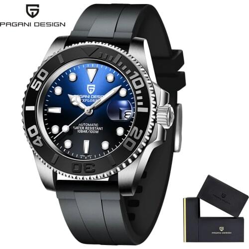 PAGANI DESIGN 2021 Luxury Men Mechanical Wrist watch Stainless Steel Watch Top Brand Sapphire Glass Men Watches reloj hombre