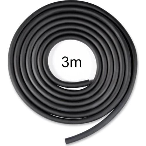 Black 3M Natural Latex Slingshots Elastic Rubber Tube Tubing Band For Hunting Exercise Magic