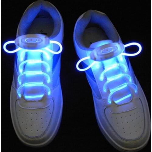 DIY LED Flash Luminous Light Up Glow Strap Shoelace Shoe Laces Party Disco Decor Art shoe rope decorative