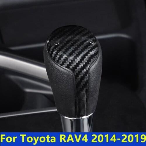 For Toyota RAV4 2014-2019 Car styling gear lever head decoration Shift cover Interior Gear head decoration Gear set Gear