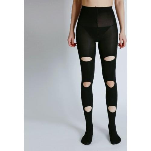 Europe Fashion Sexy Designs Big Hole Jacquard Tights Womens Thick Pantyhose Ladies High Quality Stockings