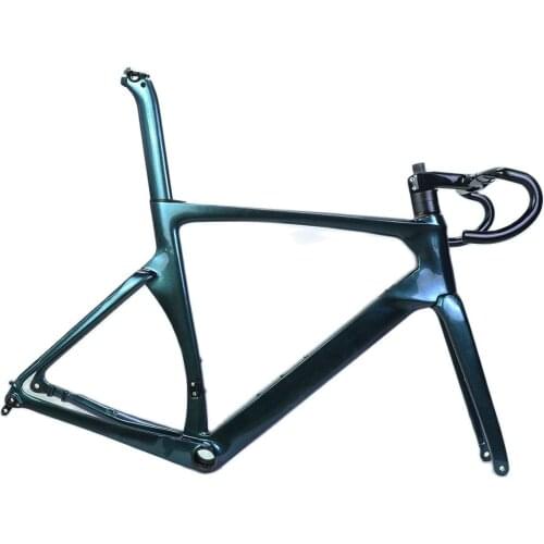 FM237 WINOWSPORTS Carbon road bike frame road disc frame 700*28C carbon racing bicycle frameset BB386 Chameleon1541 color paint