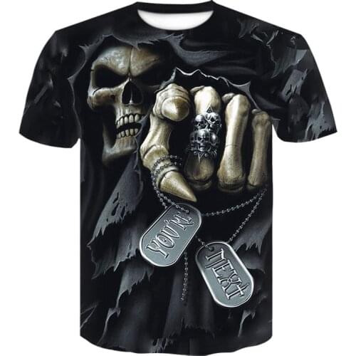 2020 New Design t shirt men/women heavy metal grim Reaper Skull 3D printed t-shirts casual Harajuku style tshirt streetwear tops
