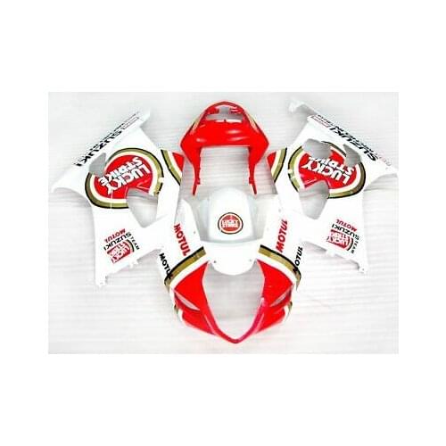 Wotefusi ABS Bodywork Fairing Set Compatible to SUZUVC GSXR1000 K3 03 04 2003 2004 F