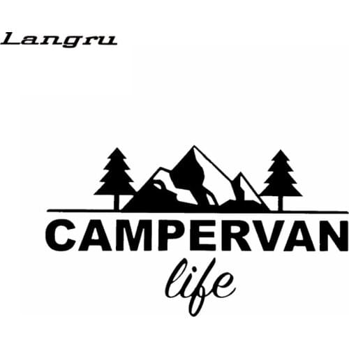 Langru Fashion Campervan life Vinyl Wonderful Car Window Sticker Decor Decals Car Accessories Jdm