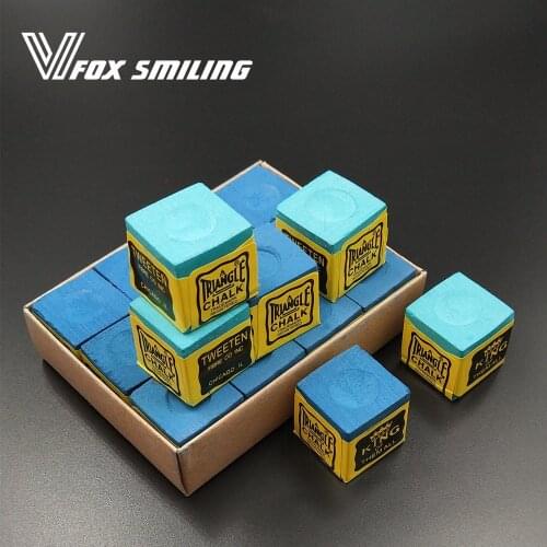 Fox Smiling Snooker Billiard Chalk Pool Cue Chalk Oil Dry Billiard No-slip Chalk Table Chalk With Good Quality
