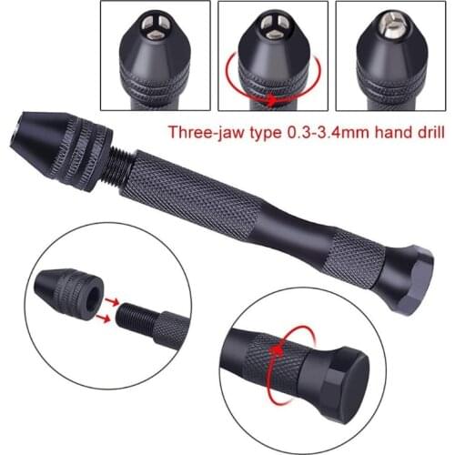 1 Set Mini Steel Hand Drill Bits Handmade Jewelry Resin Mold Tools Hole Maker Puncher