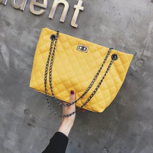 Fashion Large Shoulder Bag Women Travel Bags Leather PU Quilted Bag Female Luxury Handbags Women Bags Designer Sac A Main Femme