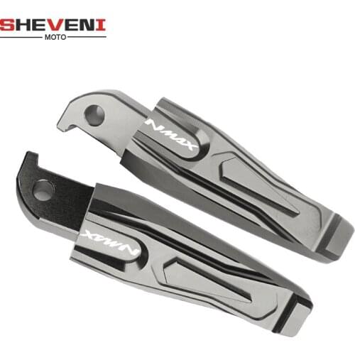 Motorcycle Accessories Scooter Rear Passenger Foot Peg Footrests For YAMAHA NMAX 155 N-MAX 125 pegs 2015 2016 2017 2018