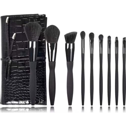 Luxury 9-10pcs Makeup Brushes Set High Quality Professional Powder Foundation Eye Make Up Brushes With Bag Brochas De Maquillaje