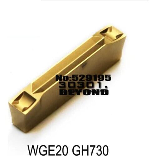 Original WGE20 WGE30 WGE40 WGE50 GH730 Cutting Tungsten Carbide Inserts 2mm 3mm 4mm 5mm Turning Lathe Tool Cutter