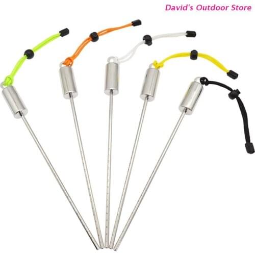 Scuba Diving Stick Scuba Diving Underwater Pointer Stick Rod with Lanyard Strap, Stainless Steel Diving Noise Maker X3UA