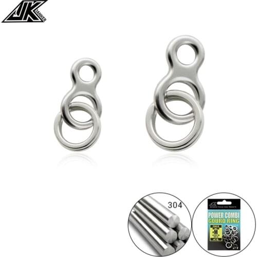 130LB 200LB Stainless Steel Fishing Split Rings Lure Solid Ring Loop Jig Bait Connectors Tackle Tool Kit Fishing Accessories Sea