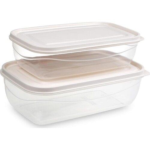 Üçsan Rectangle Storage Container 2'li Set
