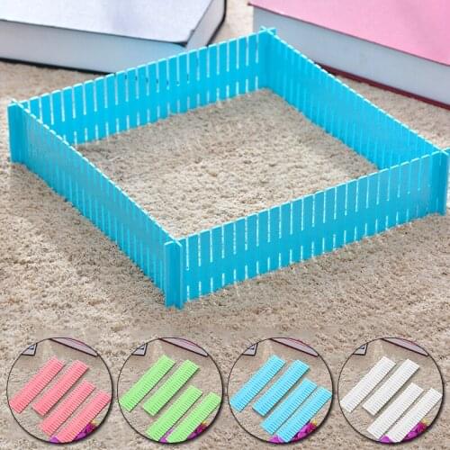 2/4Pcs Grid Drawer Separator Adjustable Storage Combination Board DIY Closet Organizer Storages Plastic Storage Container