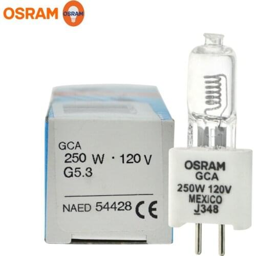 Compatible GCA 120V 250W halogen lamp,NAED 54428,120V250W G5.3 ceramic base projector bulb