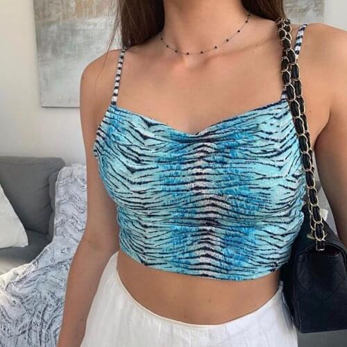 2020 E-Girl Style Spaghetti Strap V-neck with Lace Cropped Tops Y2K Summer Fashion Ribbed Solid Backless Black Sexy Cami cheap