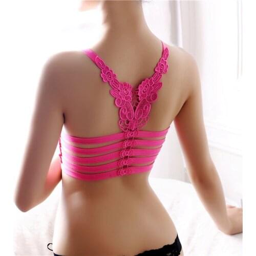 Women Sexy Bra Tube Top Female Streetwear Sleeveless Sports Back butterfly Bandeau Top Basic Tank