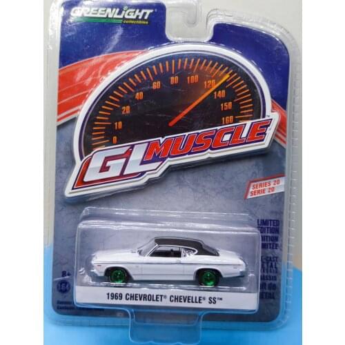 1/64 GreenLight 1969 Chevrolet CHEVELLE SS GL Muscle Green Edition