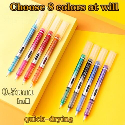 8 color colored gel pens sets student Brand pens stationery wholesale gifts for business customers office items and stationery k