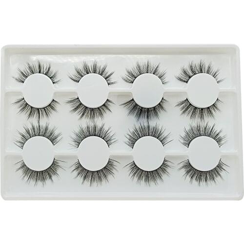 AINIFLY 8 Pairs of False Eyelashes Fluffy Natural Eyelashes Mink Eyelash Curling High Quality Personal Eyelash Extension Tool