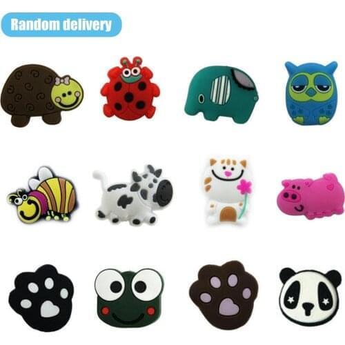 Anti-vibration Tennis Racket Damper Shock Absorber Cartoon Animals Multiple Pattern Soft Durable Vibration Dampener Random Color