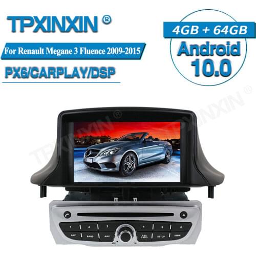For Renault Megane 3 Fluence 2009-2015 Android Car Multimedia Player GPS Navigation Audio Stereo Screen Head Unit Tape Recorder