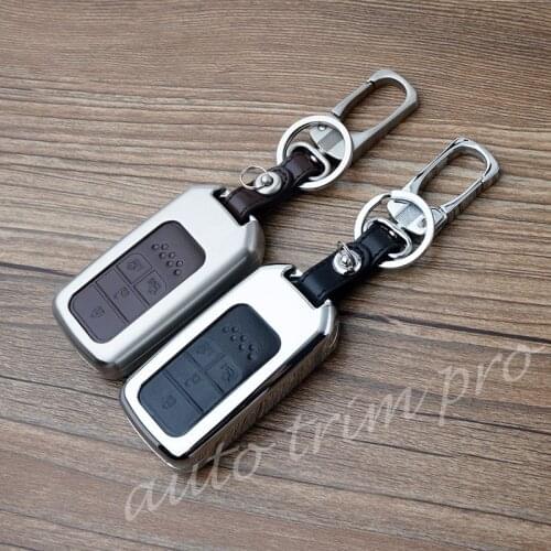 4 Buttons Keyfob Key Ring Holder Case Bag Chain Cover For Honda Odyssey Elysion