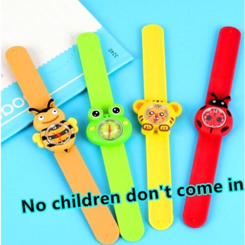 Tiger Toy Children Watches for Girls Students Clock Cartoon Bee Pattern Kids Watch for Boys Children Gift Rubber Sport Kid Watch