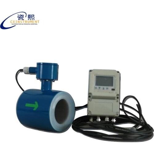 DN450 water flow meter types High Temperature Liquid digital electromagnetic flow meter