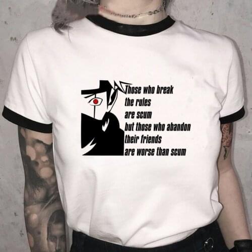 Akatsuki Tshirt Kakashi Shirt Hot Japanese Anime Cartoon Graphic Tees Men Kawaii Tops Graphic T Shirt Funny Unisex T-shirt Male