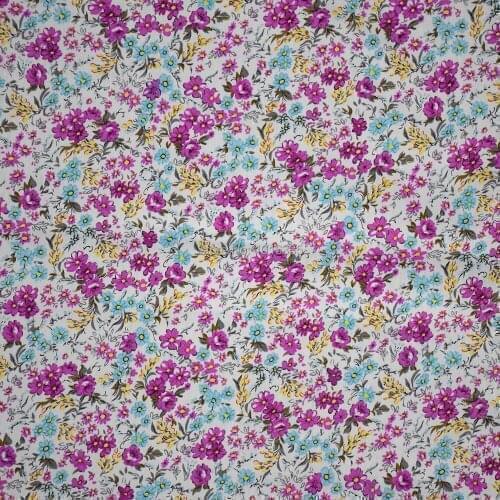 Hot sale 150CM Width Vintage Small Floral printed 100% cotton Poplin fabric for sewing DIY dress