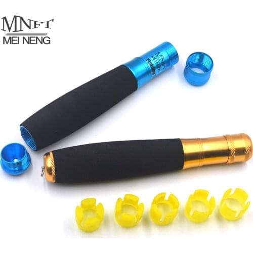MNFT 2Sets Aluminum Alloy & EVA Fishing Rod Handle Kit DIY Rod Multi-function Fishing Rod Change Handle