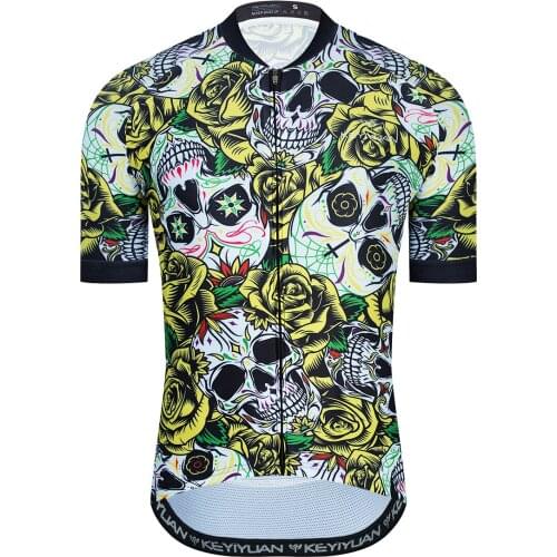 KEYIYUAN Summer Short Sleeve Bicycle Cycling Jersey Men Shirt MTB Causal Ropa De Ciclismo Camisa Maillot Ciclismo