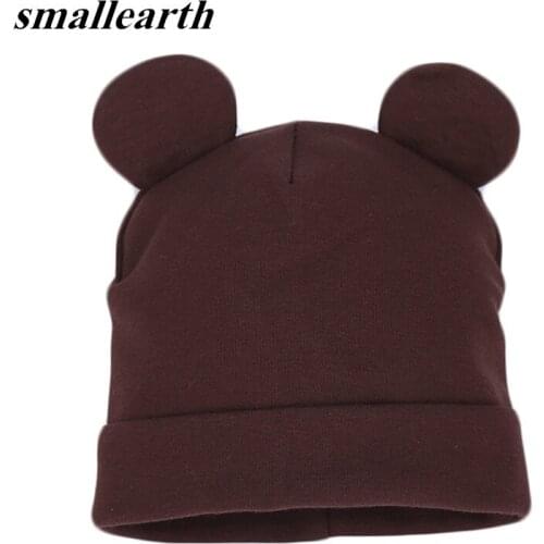 Cartoon Cute Bear Ear Hats for Boys Girl Children Cotton Solid Cap Soft Warm Hat Cute Ears Spring Autumn Baby & Kids Beanie Caps
