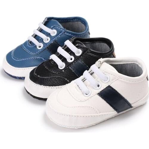 Fashion Soft Bottom Newborn Babies Shoes PU Leather Prewalkers Boots Baby First Walkers Baby Moccasin 2018